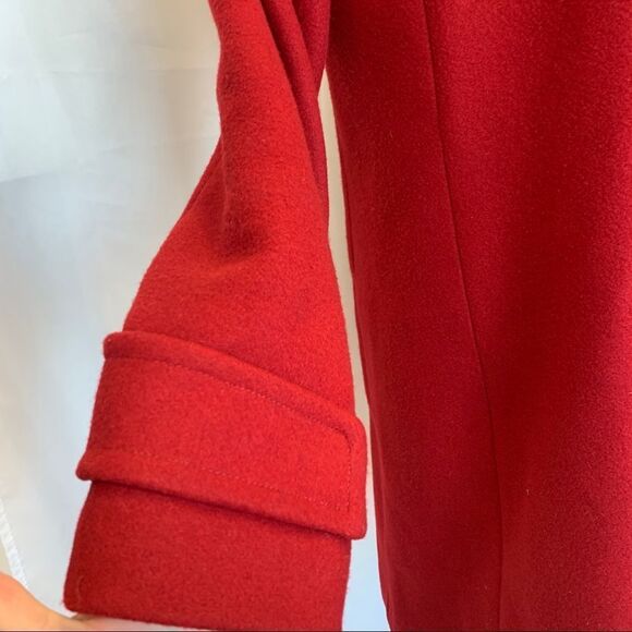 KARL Lagerfeld red jacket coat Sz M - Picture 8 of 13